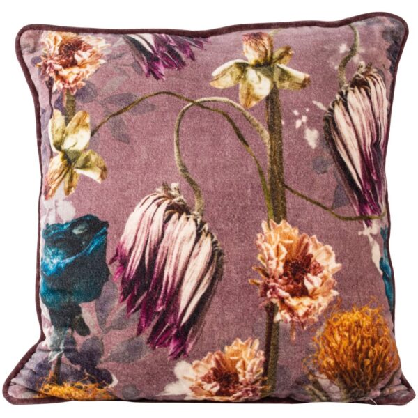 Grand Illusions Velvet Cushion Dahlia