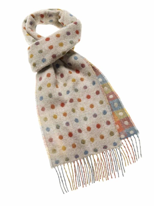 Bronte by Moon Fabrics Scarf: Spot Neutral